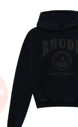 RHUDE Logo-Print Cotton-Jersey Hoodie