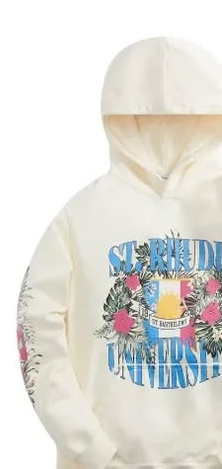 Rhude University Hoodie - Vintage Black