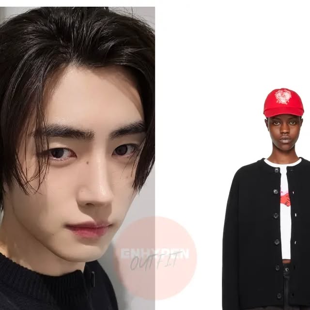 Sunghoonのモノトーン私服風コーデ