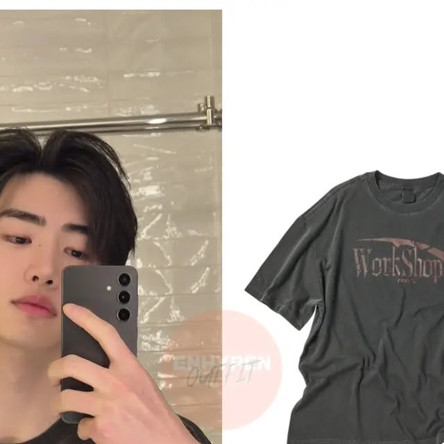 Sunghoonのワークショップ風オーバーサイズTシャツ