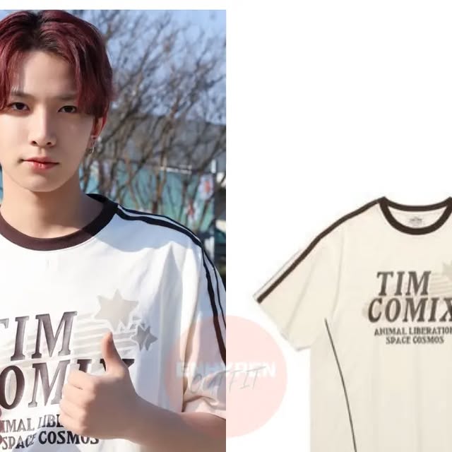 Heeseung着用のTIM COMIX系グラフィックTシャツ候補