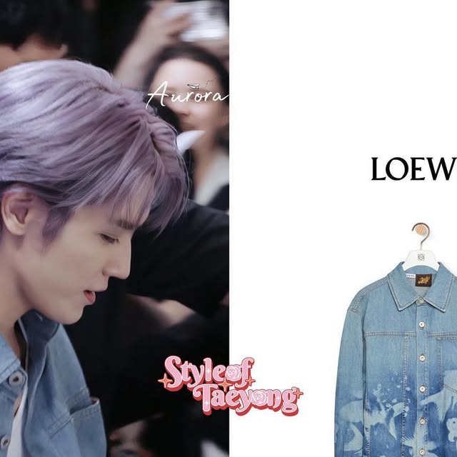 TAEYONGのLOEWEデニムシャツ
