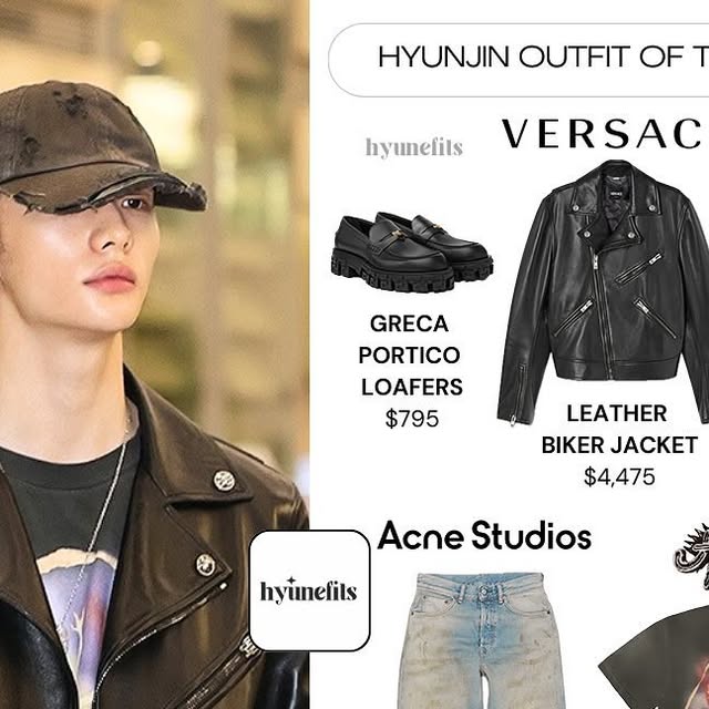 HyunjinのVersace中心コーデ